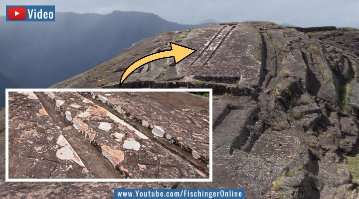 Das Mysterium der "Himmelsrampe" von El Fuerte (Bolivien): Ein Katapult für Segelflieger?! (Bilder: A. Sandoval-Ruiz & G. Mason / unesco.org)